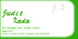 judit kada business card